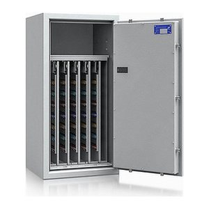 ISS safe4key Schlüsseltresor lichtgrau mit 600 Haken, Elektronikschloss, 50,0 x 42,0 x 100,0 cm, 1 St.