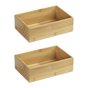 WENKO Terra Ordnungsboxen braun 22,0 x 15,0 x 7,0 cm, 2 St.