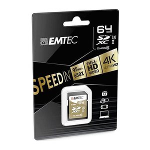 Emtec SD 64GB UHS-I U3 V30 SpeedIN Pro