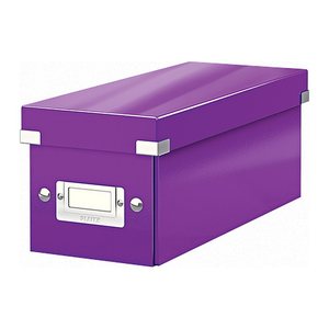 LEITZ CD-/DVD-Box Click & Store violett, 1 St.