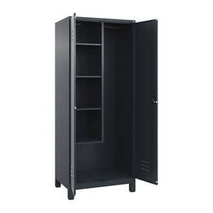CP Putzmittelschrank Classic Plus 080110-02 S10011 anthrazitgrau 4 Fachböden 80,0 x 50,0 x 195,0 cm, aufgebaut, 1 St.
