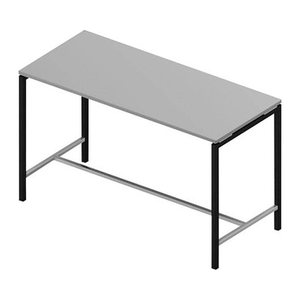 Quadrifoglio Konferenztisch Creo grau rechteckig, 4-Fuß-Gestell grau, 180,0 x 80,0 x 107,0 cm