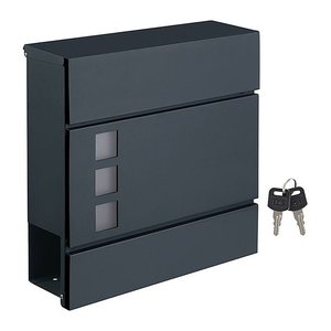 SONGMICS Briefkasten GMB052G01 anthrazit
