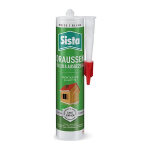 Sista Draussen Dichtstoff Allwetter Silikon weiß 280,0 ml