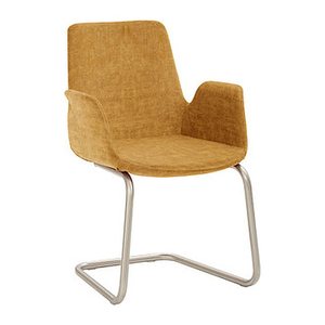 Mayer Besuchersessel myHELIOS senf chrom Stoff 58,0 x 56,0 x 86,0 cm, 1 St.