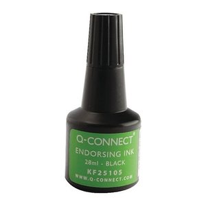 Q-CONNECT Stempelfarbe schwarz 28,0 ml