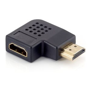 Equip HDMI Winkeladapter 1920x1080/60Hz St/Bu 90° schwarz Polybeutel