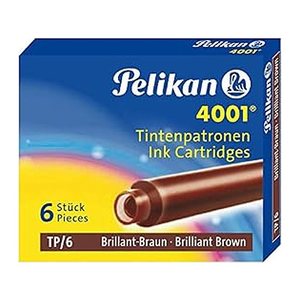 Pelikan Tintenpatronen für Füller braun, 6 St.