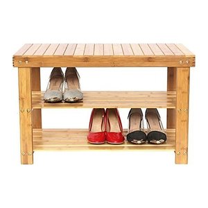 SONGMICS Schuhbank LBS04N natur Holz 70,1 cm