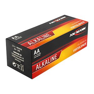 ANSMANN Batterien Red Alkaline Alkali-Mangan Mignon AA 1,5 V, 40 St.