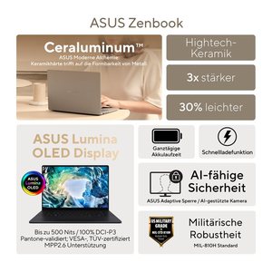 ASUS 90NB17H6-M00H80 Laptop 40,6 cm (16,0 Zoll), 32 GB RAM, 1 TB SSD, AMD Ryzen AI 9