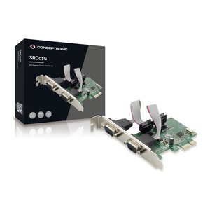 CONCEPTRONIC PCIe1x Card 2xRS232-Seriell 2.5Gbps