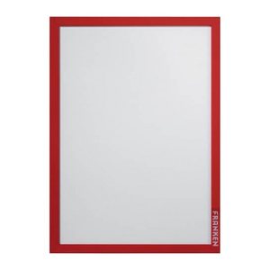 FRANKEN Magnetrahmen selbstklebend PRO rot A4, 2 St.