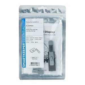 SmartKeeper Mini "DisplayPort" Blocker grau 4 Stk.+Key