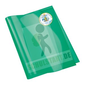 HERMA Heftumschlag PLUS transparent/grün DIN A4, 1 St.