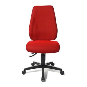 Topstar Bürostuhl Lady Sitness®, LT0B0 BC1 Stoff rot, Gestell schwarz