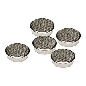 FRANKEN Magnete silber, Metall Ø 16,0 mm, 5 St.