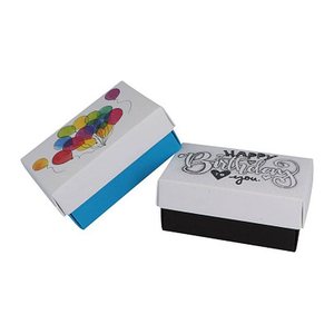 BUNTBOX Geburtstag L Geschenkboxen-Set weiß, 2 St.