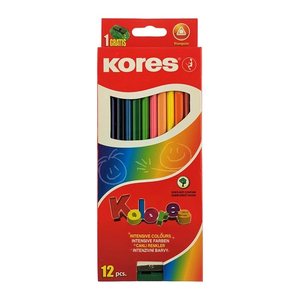 Kores® KOLORES Buntstifte farbsortiert, 12 St.