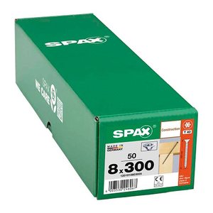 SPAX® Holzbauschrauben T40 Senkkopf WIROX 1201010803005 8 mm x 300 mm, 50 St.
