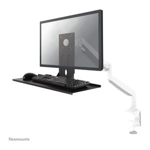 Neomounts Monitor-Maus-Tastatur-Halterung schwarz für 1 Monitor, 1 Tastatur, 1 Maus, Tischklemme