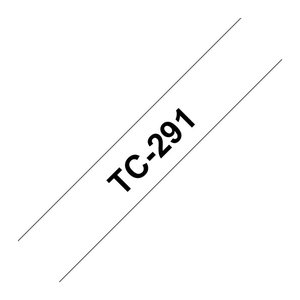 brother Schriftband TC-291 TC291, 9 mm, schwarz auf weiß, 1 St.