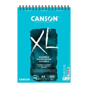 canson Aquarellblock XL DIN A4 300 g/qm, 30 Blatt, 1 Block