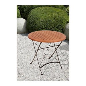 Garden Pleasure Gartentisch Wien braun rund 80,0 x 80,0 x 74,0 cm