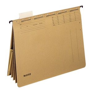 LEITZ Personalhefter ALPHA® 1983 Karton naturbraun DIN A4 4x kaufmännische Heftung, 1 St.