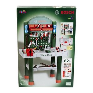 klein Spielzeug-Werkbank BOSCH 8710 grau, grün