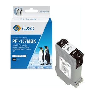 G&G Tinte komp. mit Canon PFI-107MBK/ 6704B001 Matt-Schwarz