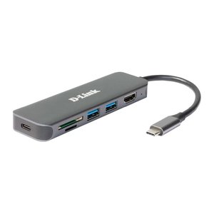 D-Link DUB-2327 6-in-1 USB-C Hub mit HDMI/USB-PD/SD-Reader retail