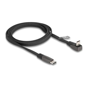 DELOCK USB 2.0 Kabel USB Type-C St > Type-C St gewinkelt 1m