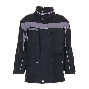 PLANAM® unisex Winterjacke PLALINE schwarz, zink Größe 2XL