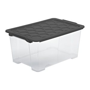 rotho Evo Safe Keeping Aufbewahrungsboxen 44,0 l anthrazit 59,0 x 39,5 x 28,0 cm, 1 St.