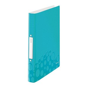 LEITZ WOW Ringbuch 2-Ringe eisblau-metallic 3,2 cm DIN A4, 1 St.