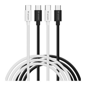 Verbatim USB-C auf USB-C Kabel 60W 100cm 2er Pack