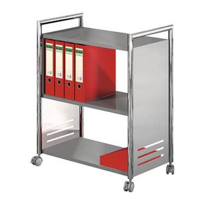 Kerkmann Bürowagen silber 3 Ebenen 70,0 x 40,0 x 84,0 cm