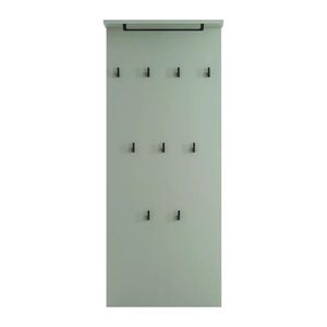 MÖBELPARTNER Wandgarderobe Janne 153015 grün Holz 9 Haken 50,0 x 110,6 cm, 1 St.