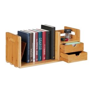relaxdays Schreibtisch-Organizer braun 80,5 x 19,0 x 21,0 cm, 1 St.