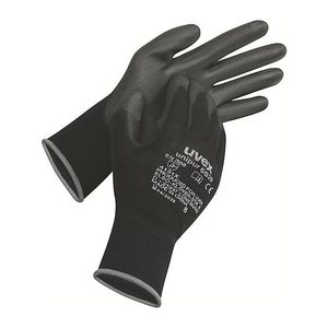 uvex unisex Arbeitshandschuhe Unipur 6639 schwarz Größe 8, 1 Paar