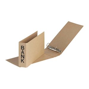 PAGNA Bankringbuch 2-Ringe braun 5,0 cm DIN A6 quer, 1 St.