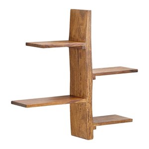 WOHNLING Wandregal sheesham 58,0 x 15,0 x 60,0 cm, 1 St.