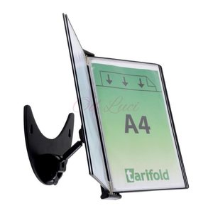 tarifold Sichttafelsystem 3D 475157 DIN A4 schwarz mit 5 St. Sichttafeln, 1 St.