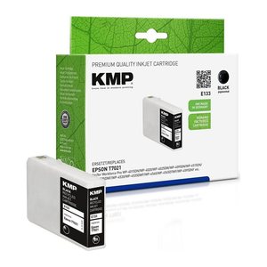 KMP E133 schwarz Druckerpatrone kompatibel zu EPSON T7021XL