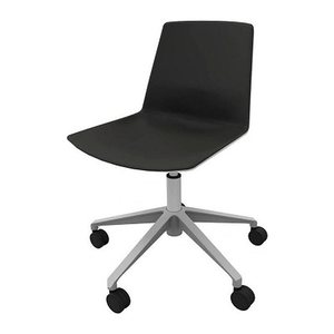 Quadrifoglio Besucherstuhl Clue OCLUEA01 GR B03/138 schwarz, grau Kunstleder, 1 St.