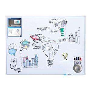FRANKEN Whiteboard X-tra!Line SC3204 200,0 x 100,0 cm weiß emaillierter Stahl