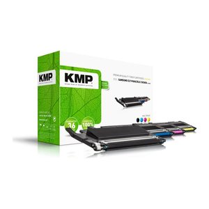 KMP SA-T89V schwarz, cyan, magenta, gelb Toner kompatibel zu SAMSUNG CLT-P404C (SU365A), 4er-Set
