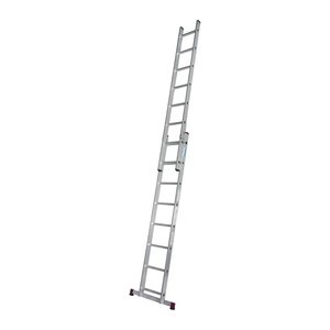 KRAUSE Schiebeleiter CORDA silber 2x 8 Sprossen, H: 225,0 cm