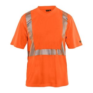 BLAKLÄDER® unisex Warnschutz Shirt 3386 orange Größe L, 1 St.
